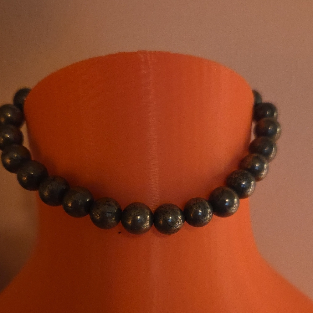 Pyrite Beaded Bracelet